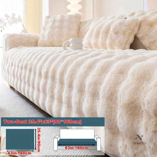 Housse pour fauteuil peluche imitation