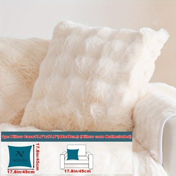 Housse de chaise en peluche imitation