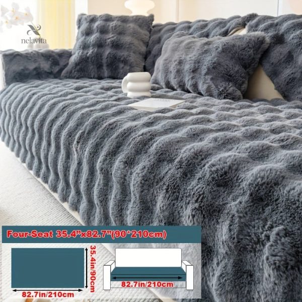 Housse canapé style peluche lapin