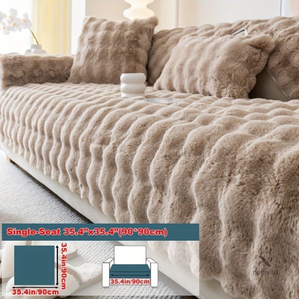 Housse de canapé en peluche pour confort
