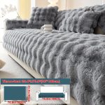 Housse canapé peluche imitation lapin - vue 7