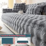 Housse canapé peluche imitation lapin - vue 8