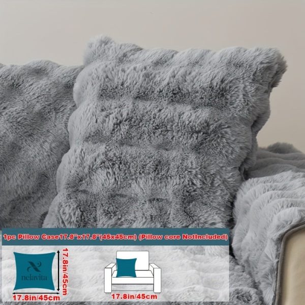 Housse canapé peluche imitation lapin - vue 9