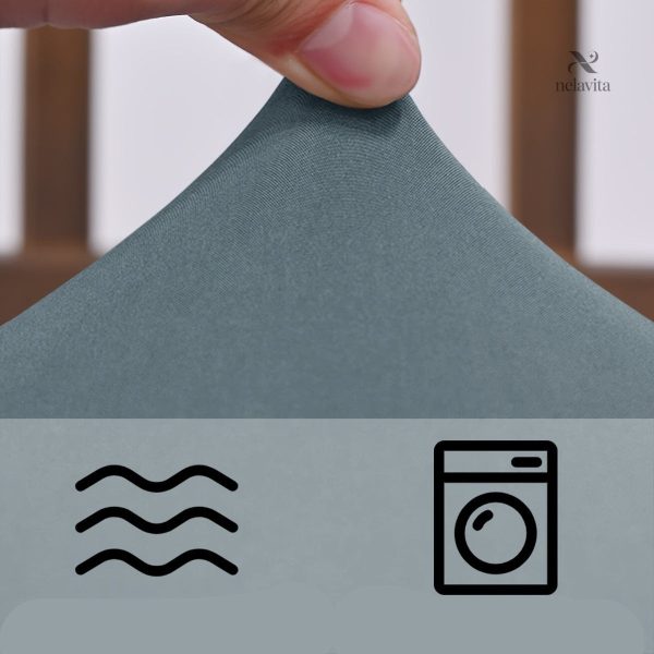 Housse élastique unie pour chaise, pratique
