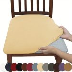 Housse unie pour chaise, protection durable