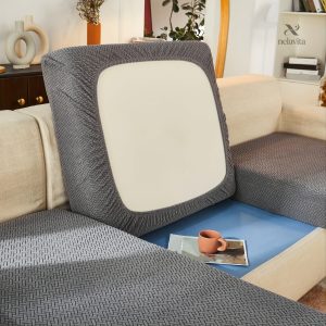 Housse de coussin moderne gris