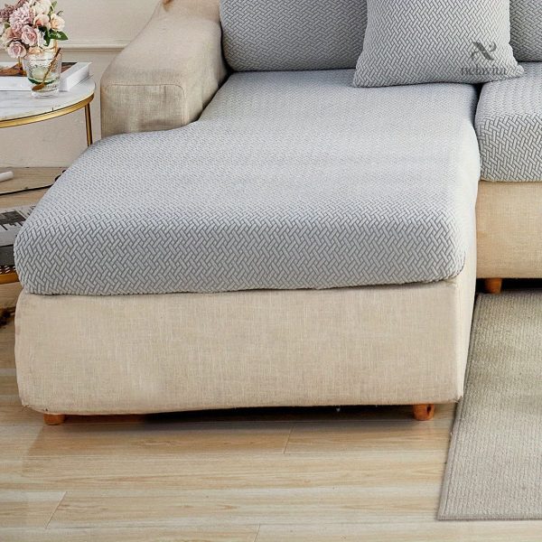 Housse de coussin gris haut de gamme