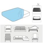 Accessoire de canapé moderne gris
