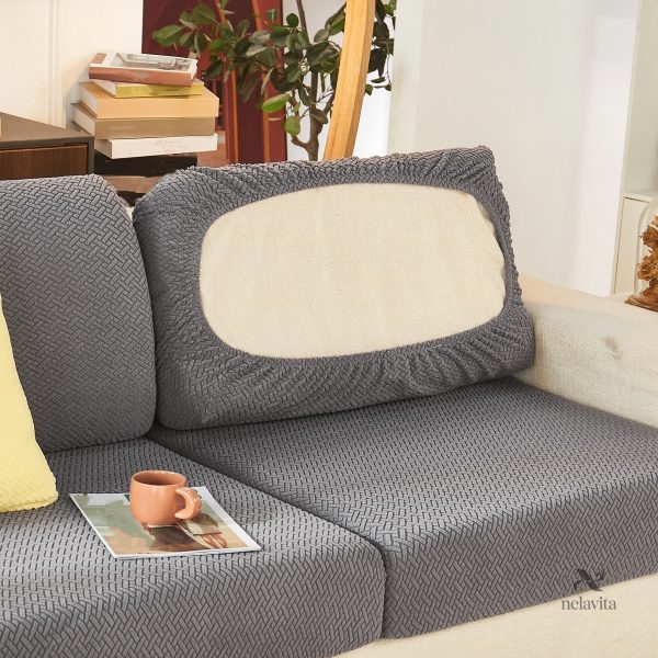 Housse de coussin moderne gris - vue 30