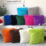 Housse coussin luxe en fausse fourrure