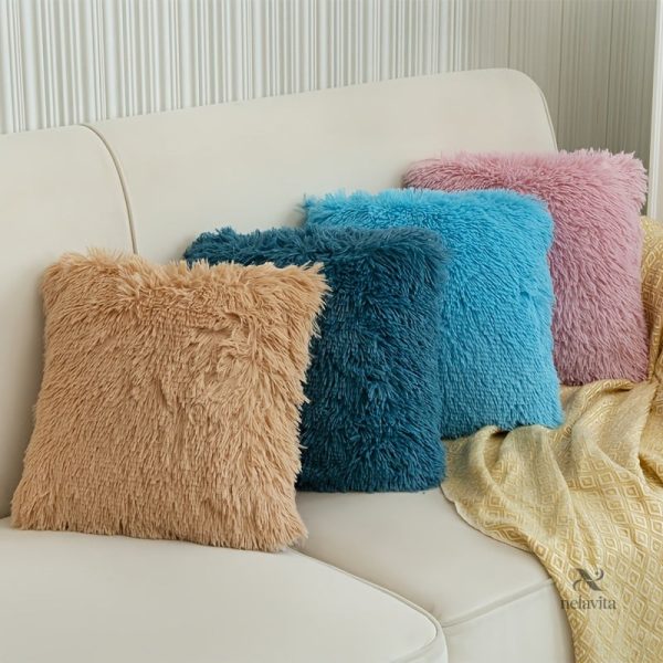Housse coussin luxe en fausse fourrure - vue 2