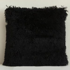 Housse de coussin chic en fausse fourrure