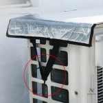 Protection anti-UV pour climatiseur, idéale pour l'extérieur