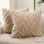Coussins velours, accessoires déco modernes