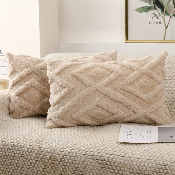 Coussin velours, accessoires pour canapé