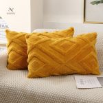 Lot de deux housses en velours doux