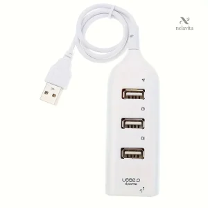 Hub USB 2.0 à 4 ports – Répartiteur haute vitesse pour PC, Mac, clavier, souris et accessoires