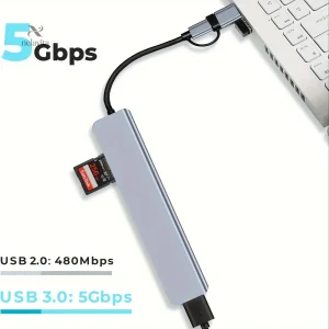 Adaptateur HDMI et USB multifonction pour appareils modernes