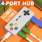 Hublot USB 4 ports pour gamers sur ordinateur