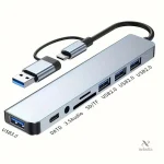 Adaptateur USB-C avec lecteur de carte SD et prise Jack