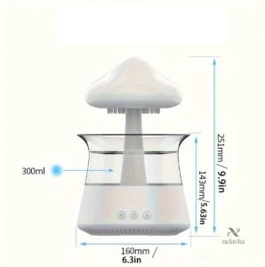 Humidificateur design champignon, améliore la qualité de l'air
