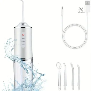 Hydropulseur Dentaire Portable – Jet d’Eau Haute Pression pour Nettoyage Interdentaire et Soin Buccal Professionnel