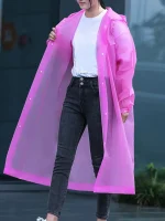 Imperméable Long Unisexe avec Capuche pour voyages