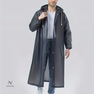 Imperméable - Veste à Capuche, Semi-Transparente