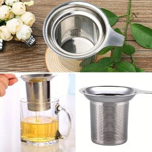 Infuseur rond en inox, pratique et élégant pour infusions