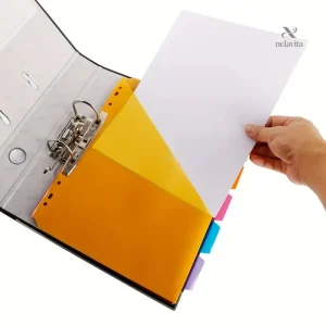 Intercalaires plastifiés A4 à onglets colorés