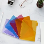 Onglets colorés pour organisation facile dans classeurs