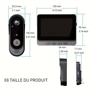 Caméra de surveillance avec vision en temps réel