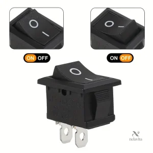Interrupteur rectangulaire ON/OFF pour équipement électronique