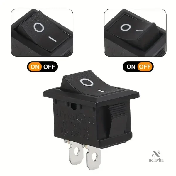 Interrupteur rectangulaire ON/OFF pour équipement électronique