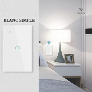 Interrupteur Connecté Wi-Fi 1/3 Boutons – Compatible Alexa, Google Home, TUYA & Smart Life – Sans Fil Neutre