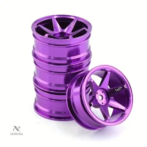 Jantes Noires TE37 pour Voiture RC – Roues Légères et Résistantes pour Pneus de Modèles Radiocommandés