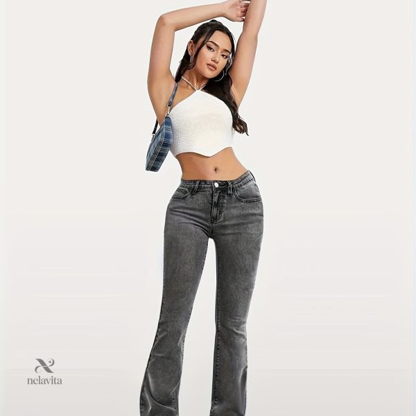 Jean Femme à Taille Normale et Poches Pratiques
