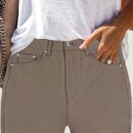Jean taille haute pour femmes, silhouette élancée