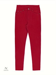 Pantalon en denim skinny pour femme, look élégant