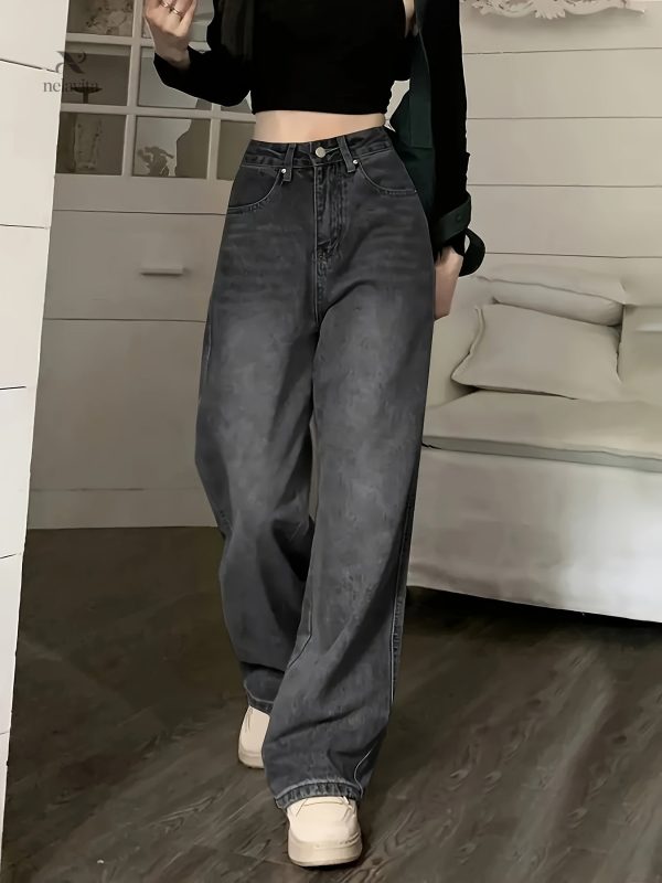 Jean Large pour Femme au Look Vintage