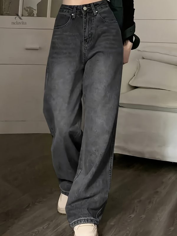 Jean Vintage Femme à Taille Haute