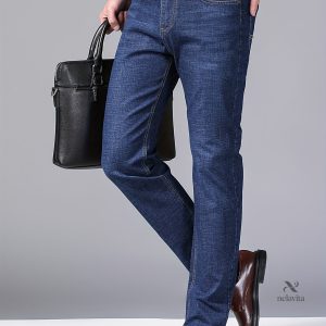 Jeans en Coton Décontractés en Denim