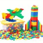 Kit créatif de modélisme pour enfants, blocs colorés