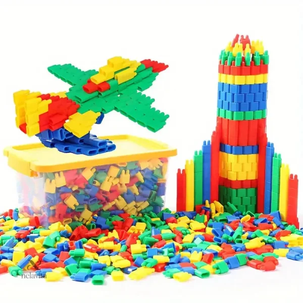 Kit créatif de modélisme pour enfants, blocs colorés