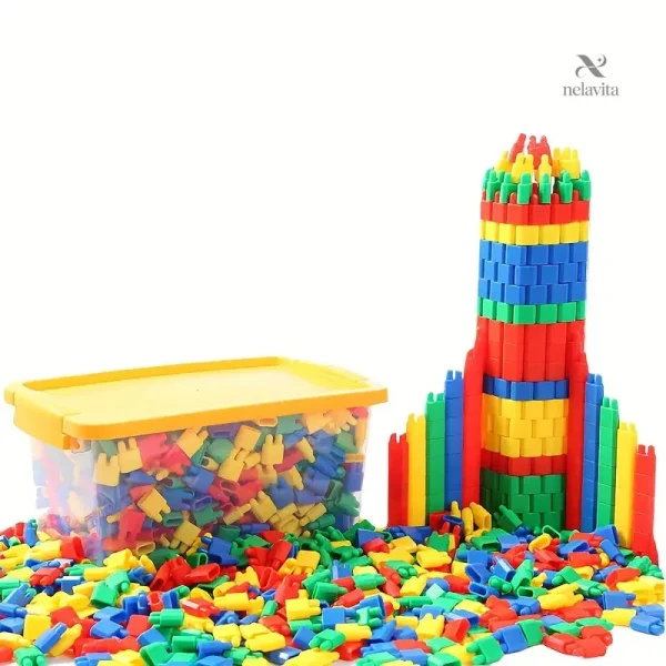 Boîte de rangement pratique pour les blocs de construction