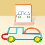 Jeu de construction magnétique pour l'apprentissage créatif