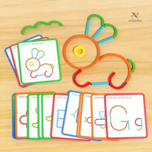Cartes modèles et bâtonnets colorés pour enfants