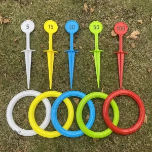 Jeu d'adresse amusant pour toute la famille avec anneaux