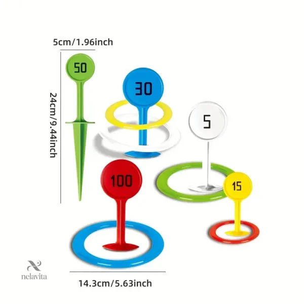 Set complet d'anneaux pour jardin, plage et pique-nique