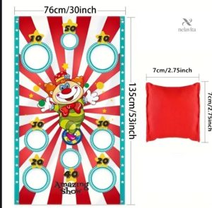 Activité ludique de lancer de sacs pour les enfants